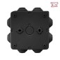 Коробка распаячная КМР-030-031 с крышкой наружная 85х85х40 8 мембранных вводов IP55 черн. EKF plc-kmr-030-031-b Коробка распаячная КМР-030-031 с крышкой наружная 85х85х40 8 мембранных вводов IP55 черн. EKF plc-kmr-030-031-b