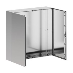Корпус навесной STH с М/П двухдверный из нержавеющей стали AISI316 1200х1200х300мм с фланцем DKC R5STH12123F-316
