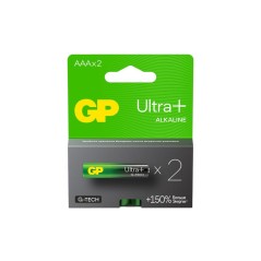 Элемент питания алкалиновый AAA/LR03 1.5В Ultra Plus Alkaline G-Tech (блист.2шт) GP 1196