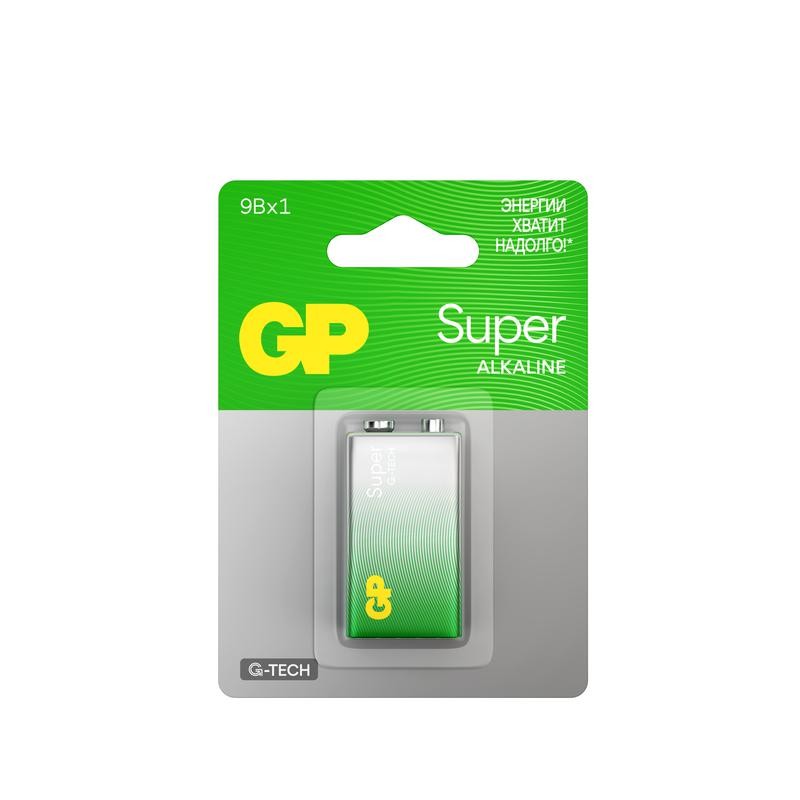 Элемент питания алкалиновый "крона" 6LR61 9В Super Alkaline G-Tech (блист.1шт) GP 1219 Элемент питания алкалиновый "крона" 6LR61 9В Super Alkaline G-Tech (блист.1шт) GP 1219