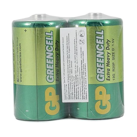 Элемент питания солевой D/R20 1.5В GreenCell (уп.2шт) GP 2667