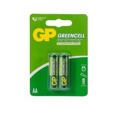 Элемент питания солевой AA/R6 1.5В GreenCell (блист.2шт) GP 2768