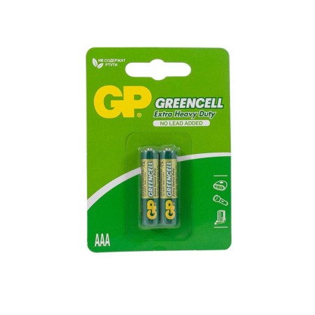 Элемент питания солевой AAA/R03 1.5В GreenCell (блист.2шт) GP 6561