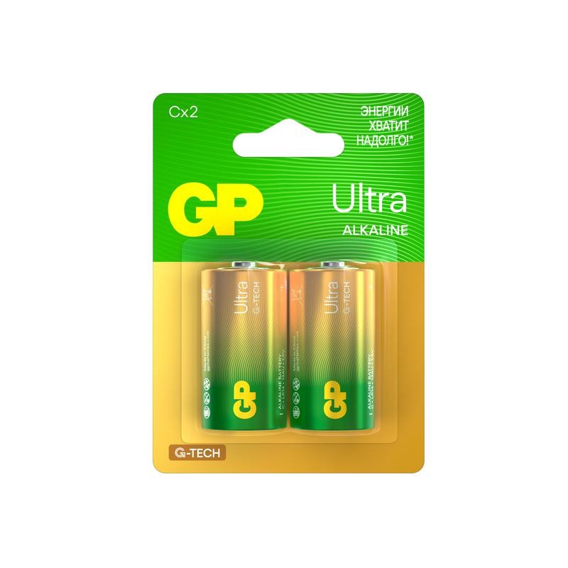 Элемент питания алкалиновый C/LR14 1.5В Ultra Alkaline G-Tech (блист.2шт) GP 1236