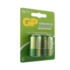 Элемент питания солевой C/R14 1.5В GreenCell (блист.2шт) GP 6560
