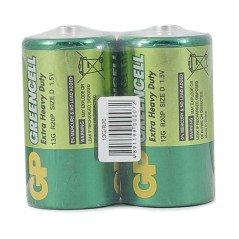 Элемент питания солевой D/R20 1.5В GreenCell (уп.2шт) GP 2667