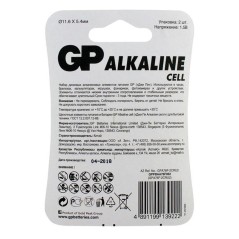 Элемент питания алкалиновый "таблетка" LR44/LR1154/AG13/G13 1.5В (блист.2шт) GP 12289