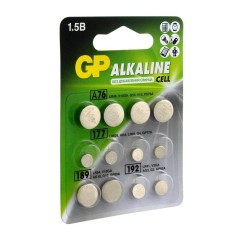 Элемент питания алкалиновый (набор: LR44-4шт+LR66-4шт+LR54-2шт+LR41-2шт) (блист.12шт) GP 13805