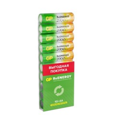 Аккумулятор AA/HR6 ReEnergy 1.2В 2650мА.ч (бокс 10шт) GP 18333