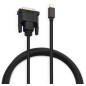 Кабель аудио-видео 1.1v miniDisplayport (m)/DVI-D (Dual Link) (m) 2м. позолоч. контакты черн. (BHP MDPP-DVI-2) BURO 1147224