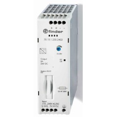 Источник питания импульсный вх. 120...240В AC/220В DC, вых. 24В DC 120Вт, компакт. IP20 FINDER 781B12302403PAS