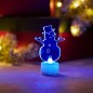 Фигура светодиодная "Снеговик в шляпе" 10см 1LED RGB 0.1Вт 4.5В IP20 на подставке элементы питания 3хAG13(LR44) (в компл.) Neon-