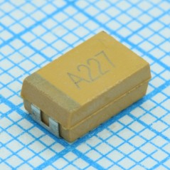 Конденсатор танталовый полимерный 470мкФ 6.3В D корпус ±20% (7.3 X 4.3 X 3.1мм) для поверхностного монтажа 7343-31 0.015Ом 125°C