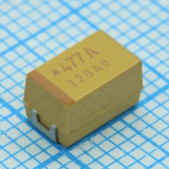 Конденсатор танталовый полимерный 47мкФ 35В Е корпус ±20% (7.3 X 4.3 X 1.9мм) для поверхностного монтажа 7343-43 0.055Ом 105°C л