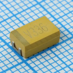 Конденсатор танталовый 33мкФ ±10% 35В типоразмер D низкое ESR