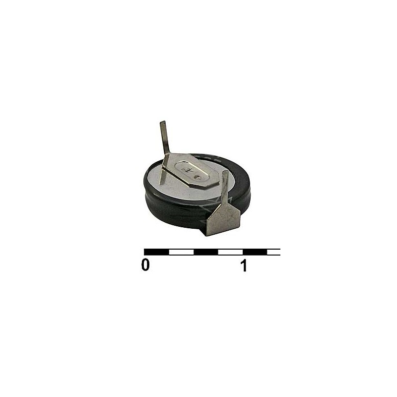 Ионистор стандартный мини 5,5V, 0.22F, -20...+70°C, 9.5x4,5mm, горизонтального исполнения