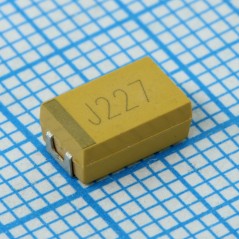 Конденсатор танталовый 220мкФ ±10% 6.3В типоразмер D низкое ESR