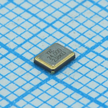 Резонатор кварцевый 24МГц, 10ppm, 12пФ, SMD 3.2х2.5х0.8мм, -40...+85°C