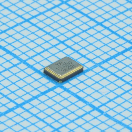 Резонатор кварцевый 12МГц, 10ppm, 12пФ, SMD 3.2х2.5х0.8мм, -40...+85°C
