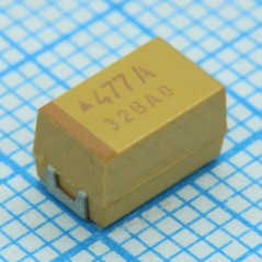 Конденсатор танталовый 220мкФ ±10% 16В типоразмер Е низкое ESR