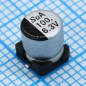 SMD Конденсатор алюминиевый электролитический 6.3В, 100мкФ ±20%, размер 5 X 5.8мм, 0.8 Ом, 150мА, 2000ч, 105С