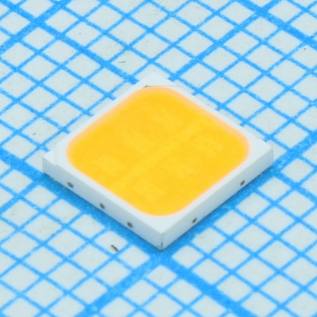 Светодиод smd 5х5мм/белый/2700К/ 6,3v/ 630Лм @750mA/ Ifmax-850mA/ CRI90/ 120°