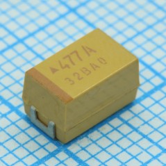 ЧИП-конденсатор танталовый 33мкФ ±10% 25В типоразмер E (7.3 X 4.3 X 4.1мм) 125С лента на катушке