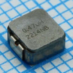 Индуктивность силовая проволочная 0.47мкГн ±20% 100кГц порошковое железо 5.6A 0.018Ом по постоянному току 1616 лента на катушке
