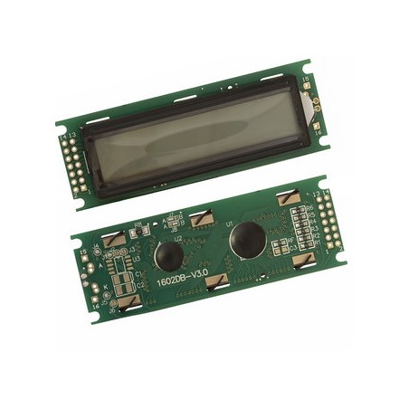 ЖК индикатор знакосинтезирующий RH1602D-TFH, знаки русские - английские