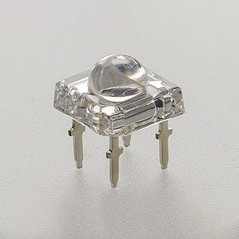 0.2W 4-chip 'Пиранья', линза 5мм, зелёный 515-525nm, cвет.поток 3.5lm, Vf-3.2-3.8v,угол 100градусов