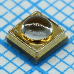 Ультрафиолетовый светодиод smd 3,7х3,7x2,77мм/365нм/мощность излучения 1000-1400мВт при 1000мА/3.5-4.1В/45° максимальный ток 120