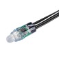 Герметичный светодиодный модуль IP67, цвет свечения СИНИЙ, напряжение 5 В, мощность 0.3 Вт, 1 светодиод DIP 8 мм, угол 90°. 50 ш