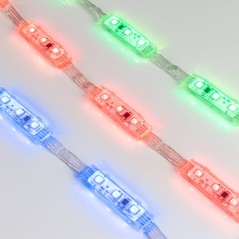 Управляемый светодиодный модуль DMX, RGB, микросхема DMX512 (UCS512), напряжение 12 В, мощность 0.72 Вт, 3 светодиода SMD 5060, 