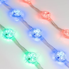 Управляемый светодиодный модуль DMX, RGB, микросхема DMX512 (UCS512), напряжение 12 В, мощность 0.72 Вт, 3 светодиода SMD 5060, 