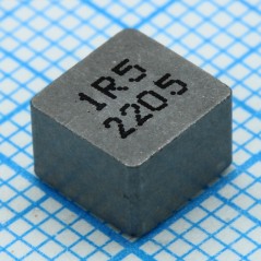 Индуктивность SMD силовая экранированная проволочная 1.5мкГн ±20% 40МГц 13A 5.7Ом по постоянному току