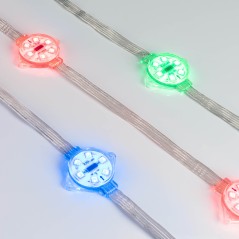 Управляемый светодиодный модуль DMX с держателем, RGB, микросхема TM512AС, напряжение 24 В, мощность 1.5 Вт, 6 светодиодов SMD 5