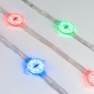 Управляемый светодиодный модуль DMX с держателем, RGB, микросхема TM512AС, напряжение 24 В, мощность 1.5 Вт, 6 светодиодов SMD 5