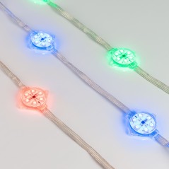 Управляемый светодиодный модуль SPI с держателем, RGB, микросхема RT16703, напряжение 24 В, мощность 1.5 Вт, 6 светодиодов SMD 5