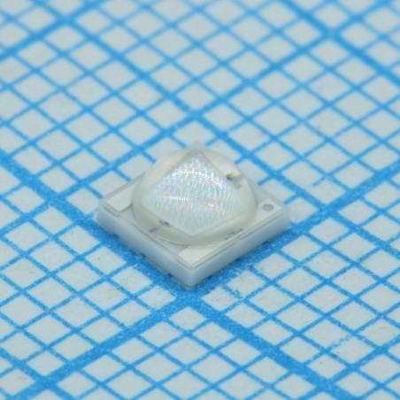 Светодиод smd 3,45x3,45x2,15мм/ синий/452нм/ 40Лм (1450мВт) при 700мА/ 3Вт/ 3.2В/ Ifmax-1500мА/ 130°