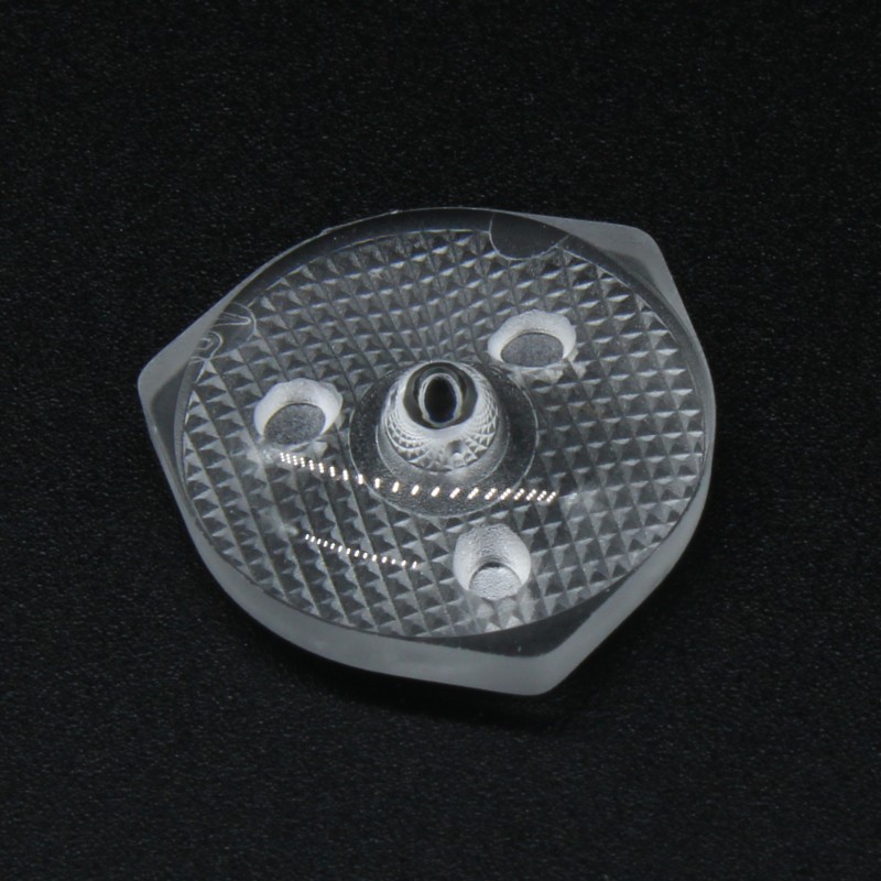 Линза широкоугольная (TV back light lens), 2835/3030, эфф-93%, ~160°, D-15,5mm  H-mm, PMMA