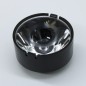 Линза с черным  круглым холдером для светодиода 3535/3030/5050,  эфф-90%, ~5°,  29,1mm  H:17mm, PMMA