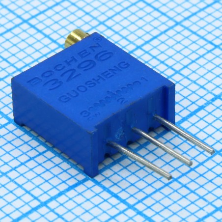 Потенциометр многооборотный керметный 50кОм 0.5Вт PC PIN