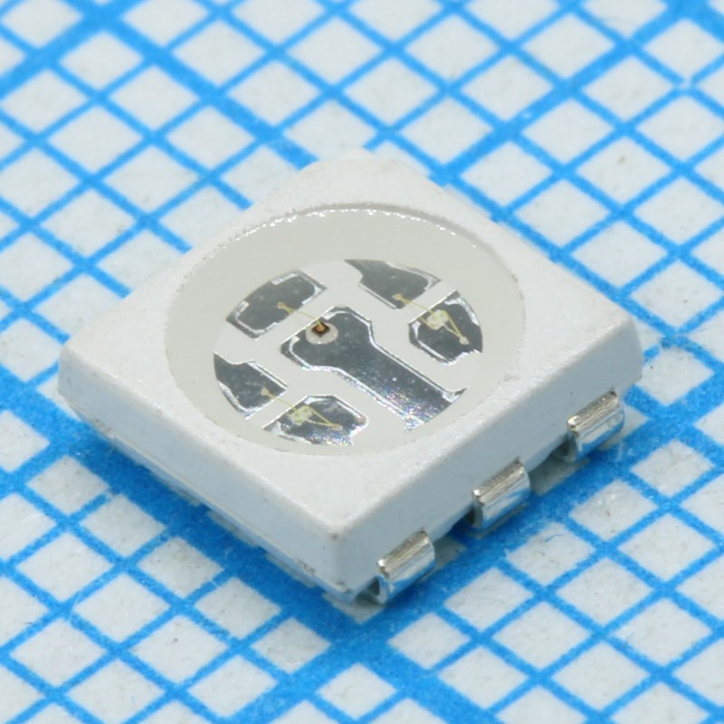Светодиод smd 5050/RGB/630/520/465нм/прозрачный/120°