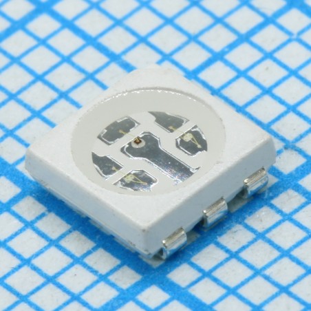 Светодиод smd 5050/RGB/630/520/465нм/прозрачный/120°