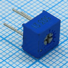 Потенциометр однооборотный 50кОм 0.5Вт PC PIN