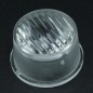 Линза круглая под заливку для светодиода 3535/3030/5050,  эфф-93%, ~15°x45°,  D-22mm  H-13,3mm, PMMA