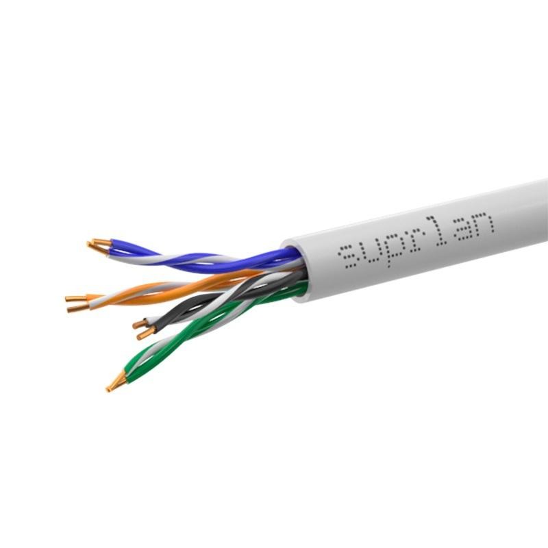 Кабель витая пара UTP кат.5E 4х2хAWG24 solid Cu PVC In. Standard (м) SUPRLAN 01-0333-1 Кабель витая пара UTP кат.5E 4х2хAWG24 solid Cu PVC In. Standard (м) SUPRLAN 01-0333-1