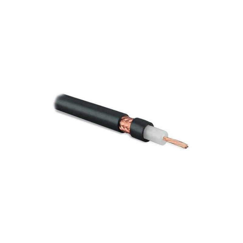 Кабель коаксиальный COAX-RG8-500 RG-8 50Ом жил. - 13 AWG (7х0.72мм) общ. d10.2мм PVC черн. (уп.500м) Hyperline 254846