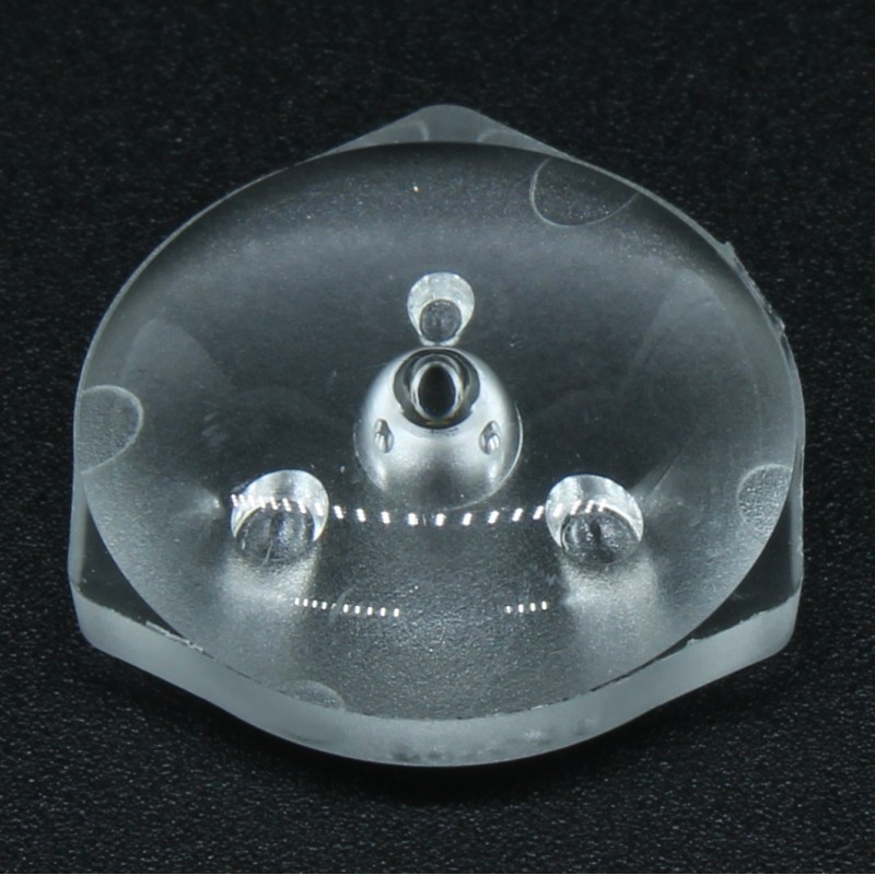Линза широкоугольная (TV back light lens), 2835/3030, эфф-93%, ~160°, D-15,5mm  H-5,8mm, PMMA