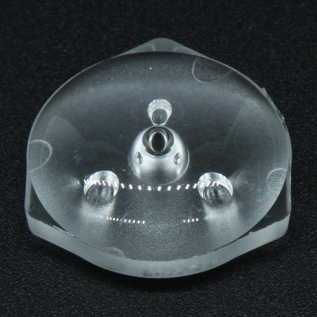 Линза широкоугольная (TV back light lens), 2835/3030, эфф-93%, ~160°, D-15,5mm  H-5,8mm, PMMA